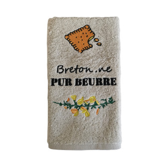 Serviette invité "Breton.ne Pur Beurre"