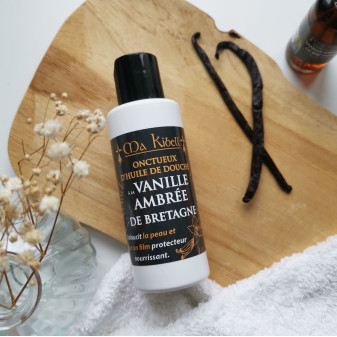 Onctueux d'Huile de Douche à la Vanille Ambrée de Bretagne
