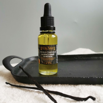 Huile Cheveux à la Vanille Ambrée de Bretagne