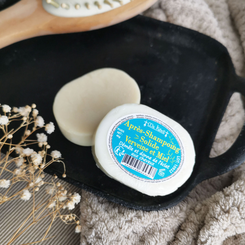 Après-Shampoing Solide Verveine et Miel