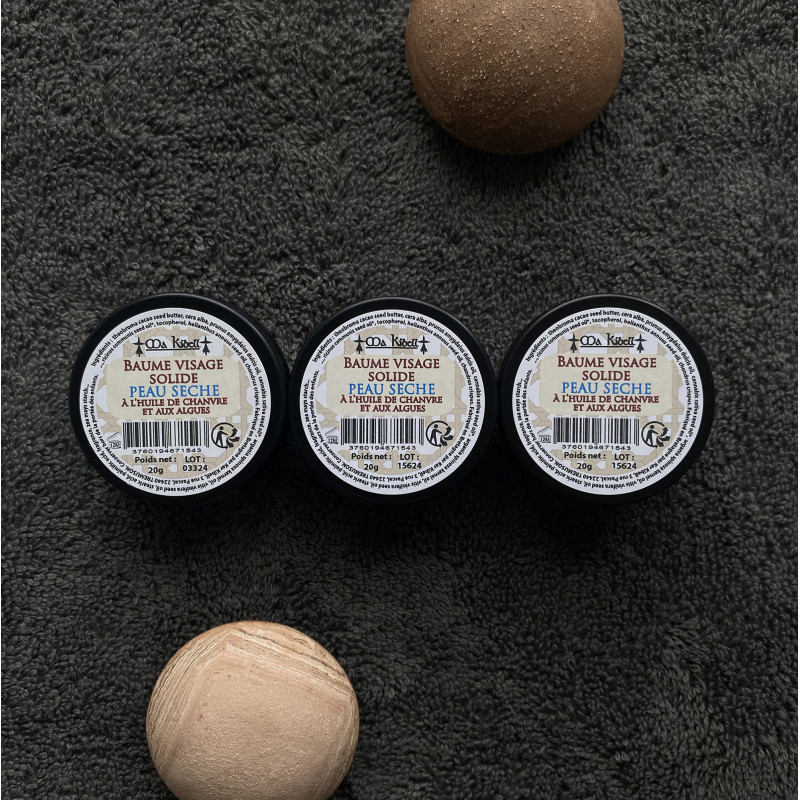 Baume visage solide "peau sèche"