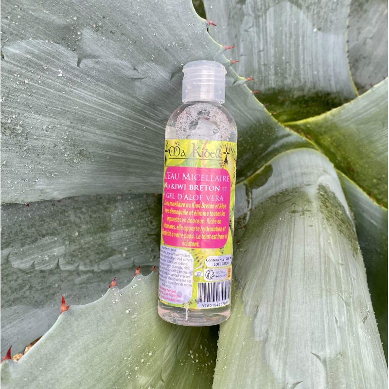 Eau Micellaire au Kiwi Breton et gel d'Aloe Vera 200ml