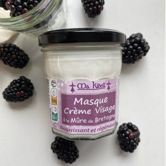 Masque Crème Visage à la Mûre de Bretagne