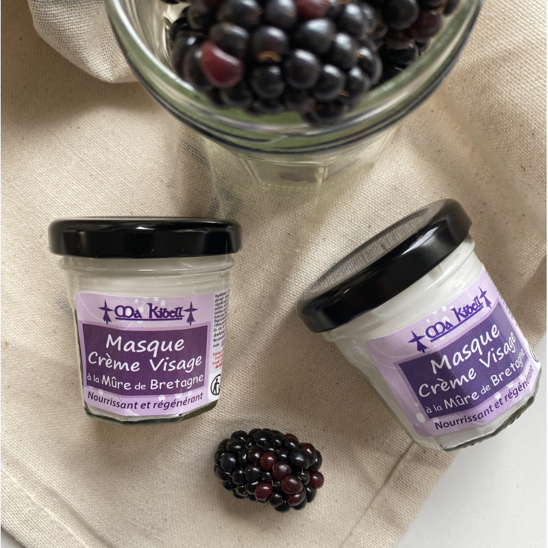 Mini Masque Crème Visage à la Mûre de Bretagne