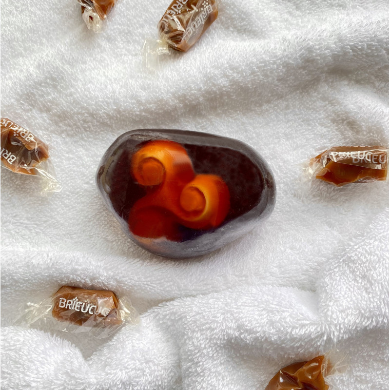 Galet de savon au Caramel au Beurre salé