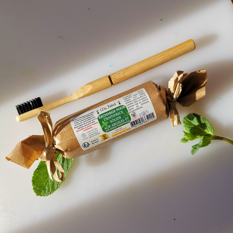 Recharges Dentifrice Solide aux Argiles et aux Huiles Essentielles* - Lot de 5