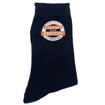 Chaussettes Je ne suis pas parfait je suis breton