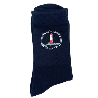 Chaussettes en bambou "Tu es le phare de ma vie"