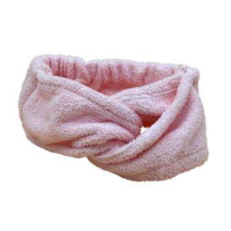 Bandeau Cheveux Eponge Rose