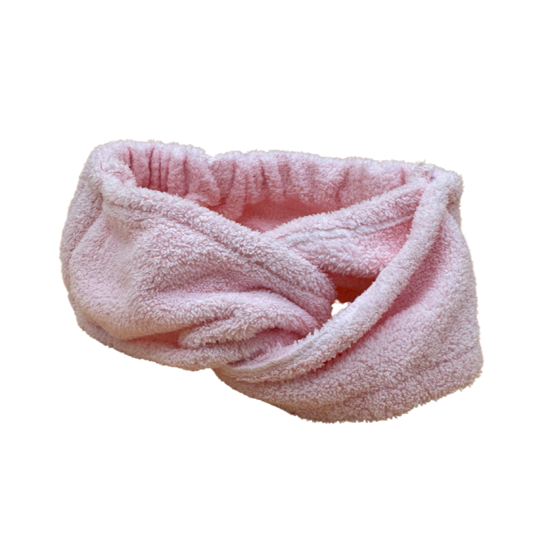 Bandeau Cheveux Eponge Rose