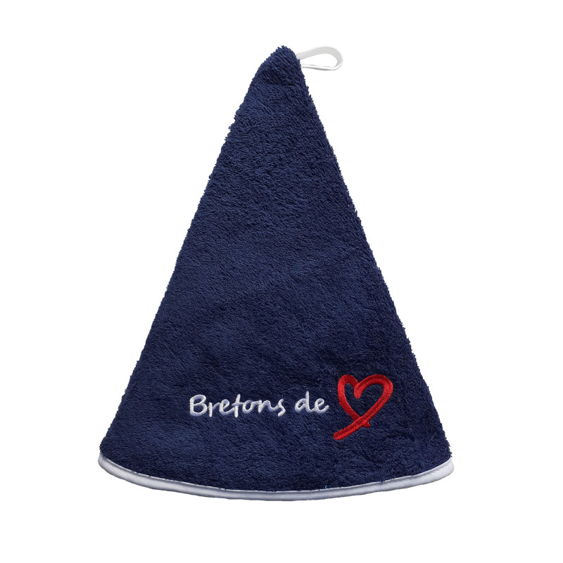 Torchon rond "Bretons de coeur" Torchon rond "Bretons de coeur"