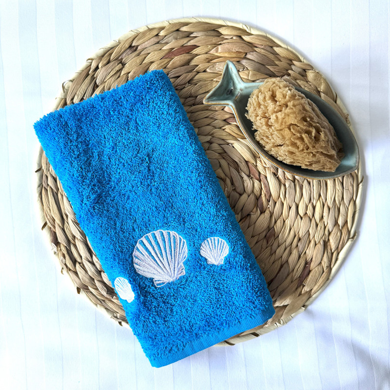 Serviette invité "Coquilles Saint-Jacques"