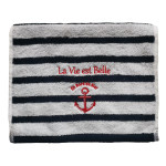 Serviette invité "La vie est belle en bord de mer"