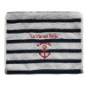 Serviette invité "La vie est belle en bord de mer"