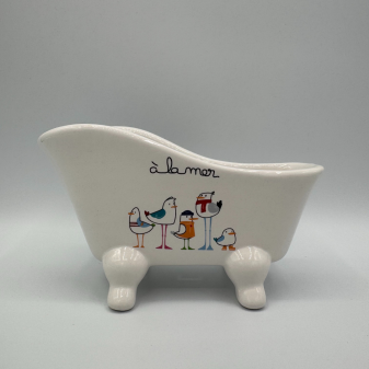 Baignoire Porte Savon Mouettes à la mer