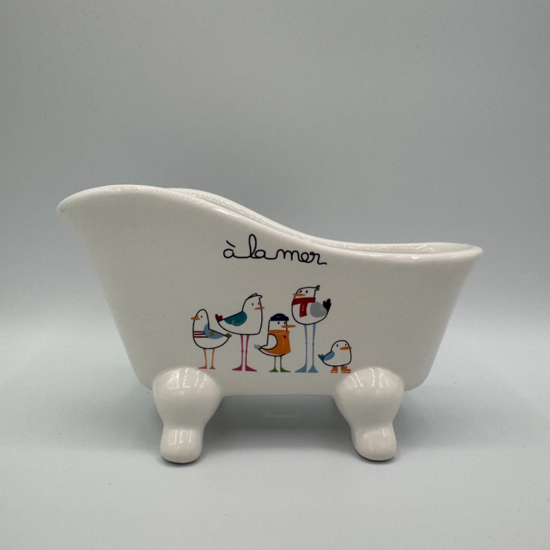 Baignoire Porte Savon Mouettes à la mer
