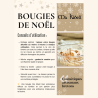 Bougie de Noël Caramel Pistache