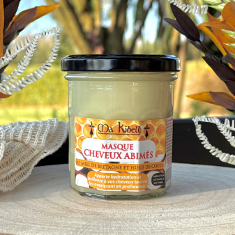 Masque cheveux abimés au Miel de Bretagne et Huile de Coco