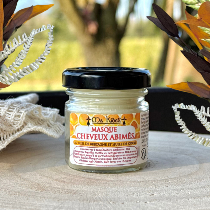 Mini Masque cheveux abimés au Miel de Bretagne et Huile de Coco